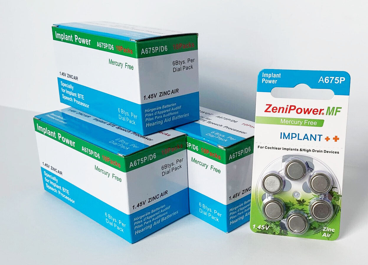 Pilas ZeniPower A675P – 3 cajas (180 unidades)